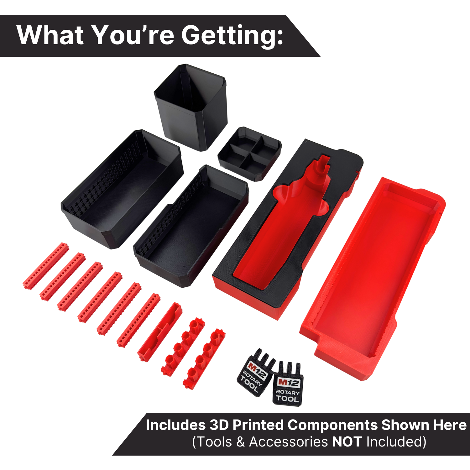 Ultimate NEW M12 Brushless Rotary Tool Organization Kit - Box image 3