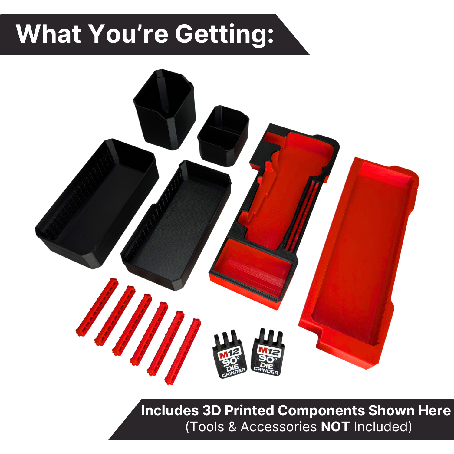 Ultimate M12 Right Angle Die Grinder Organization Kit - Box image 3