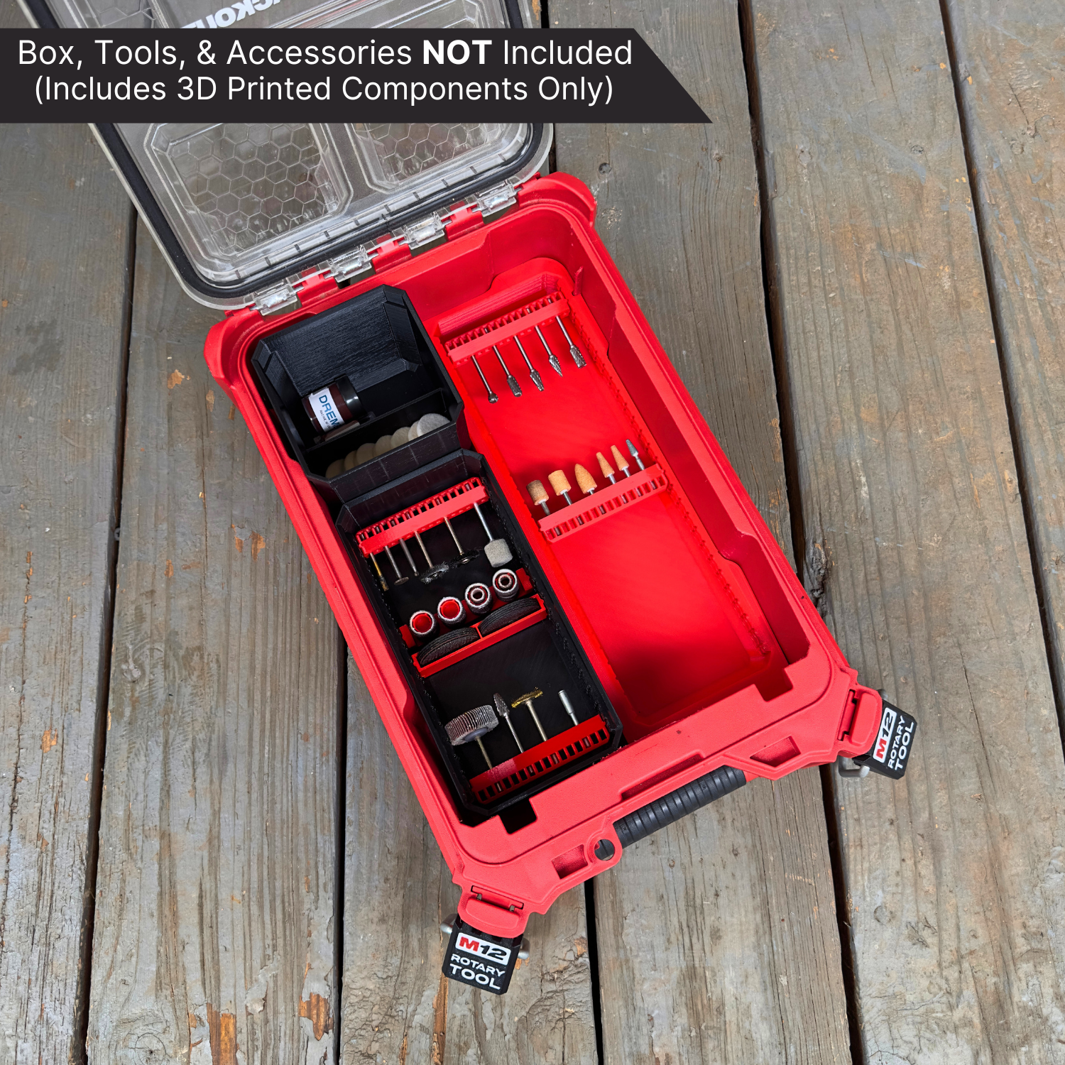 Ultimate NEW M12 Brushless Rotary Tool Organization Kit - Box image 2
