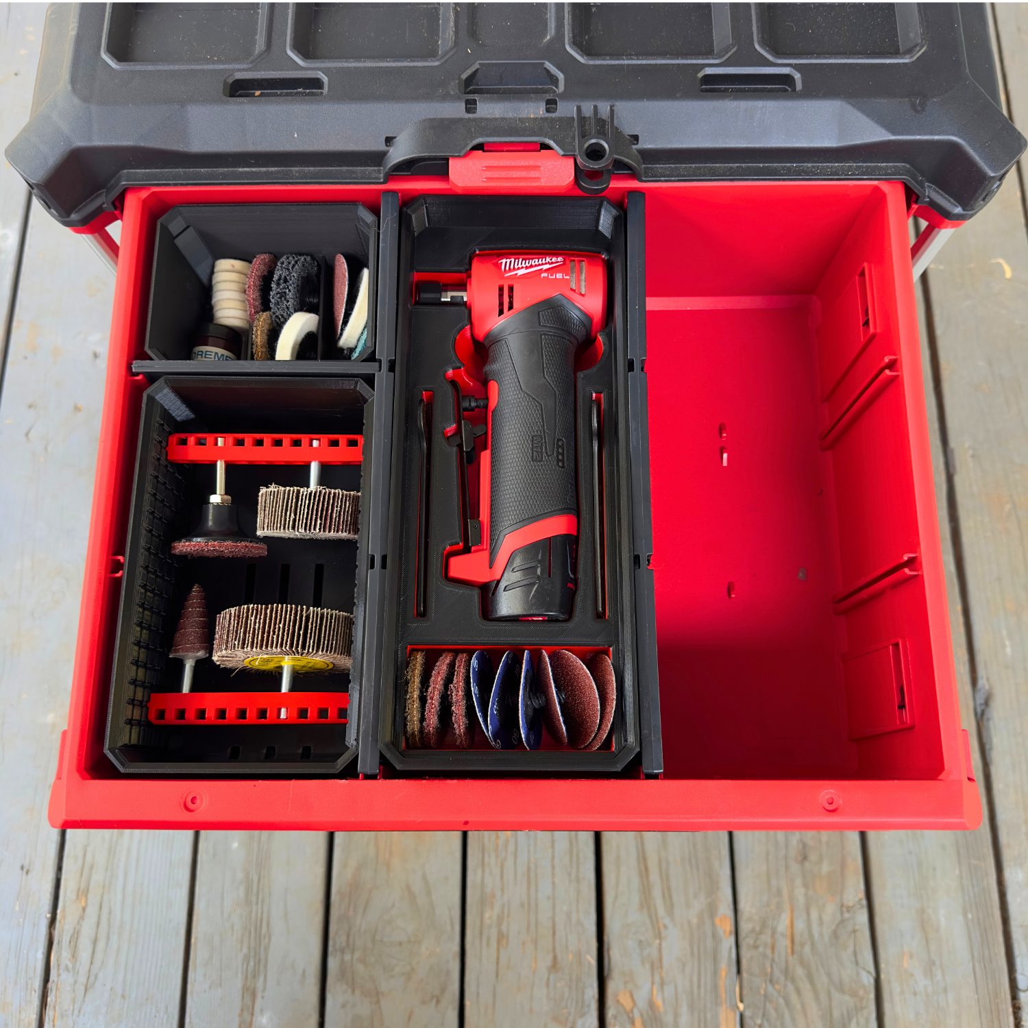 M12 90 Degree Die Grinder Organization Kit - Drawers image 0
