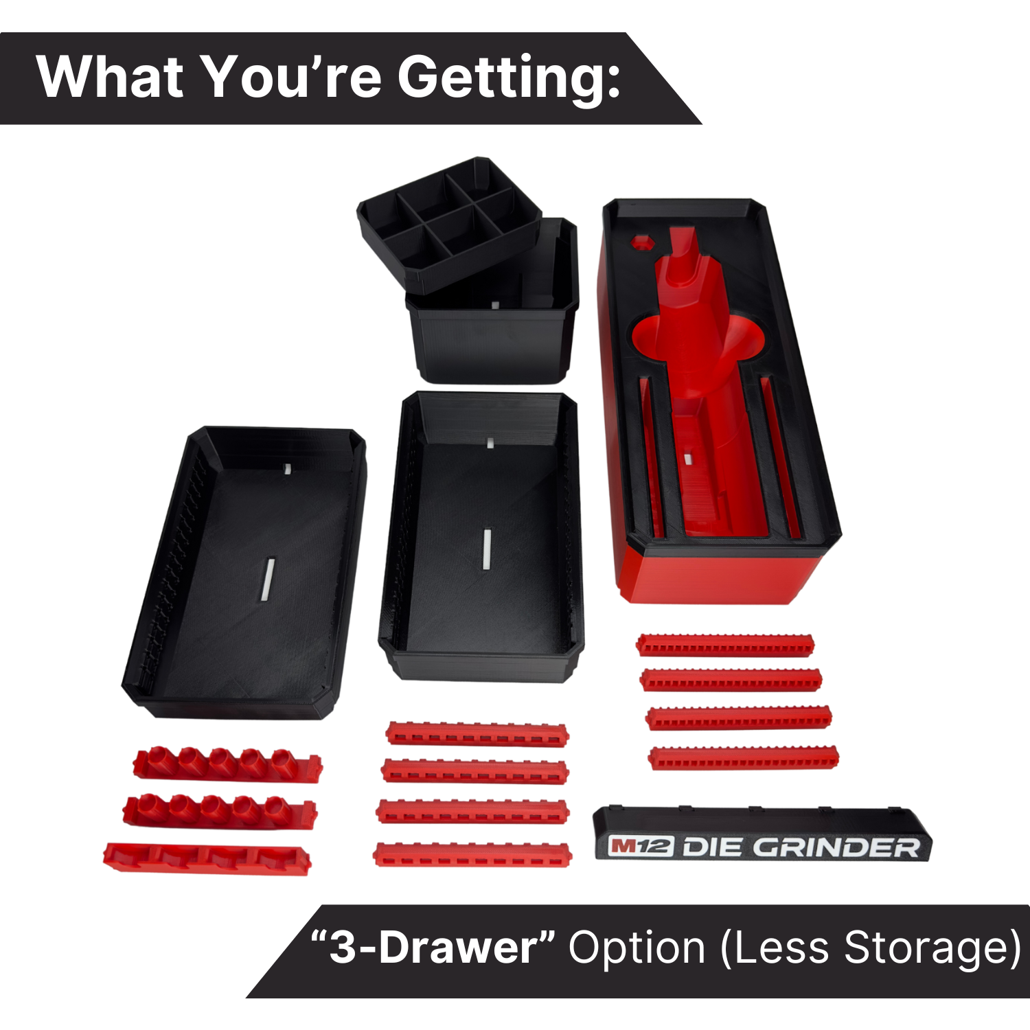 M12 Straight Die Grinder Ultimate Organization Kit - Drawers image 5
