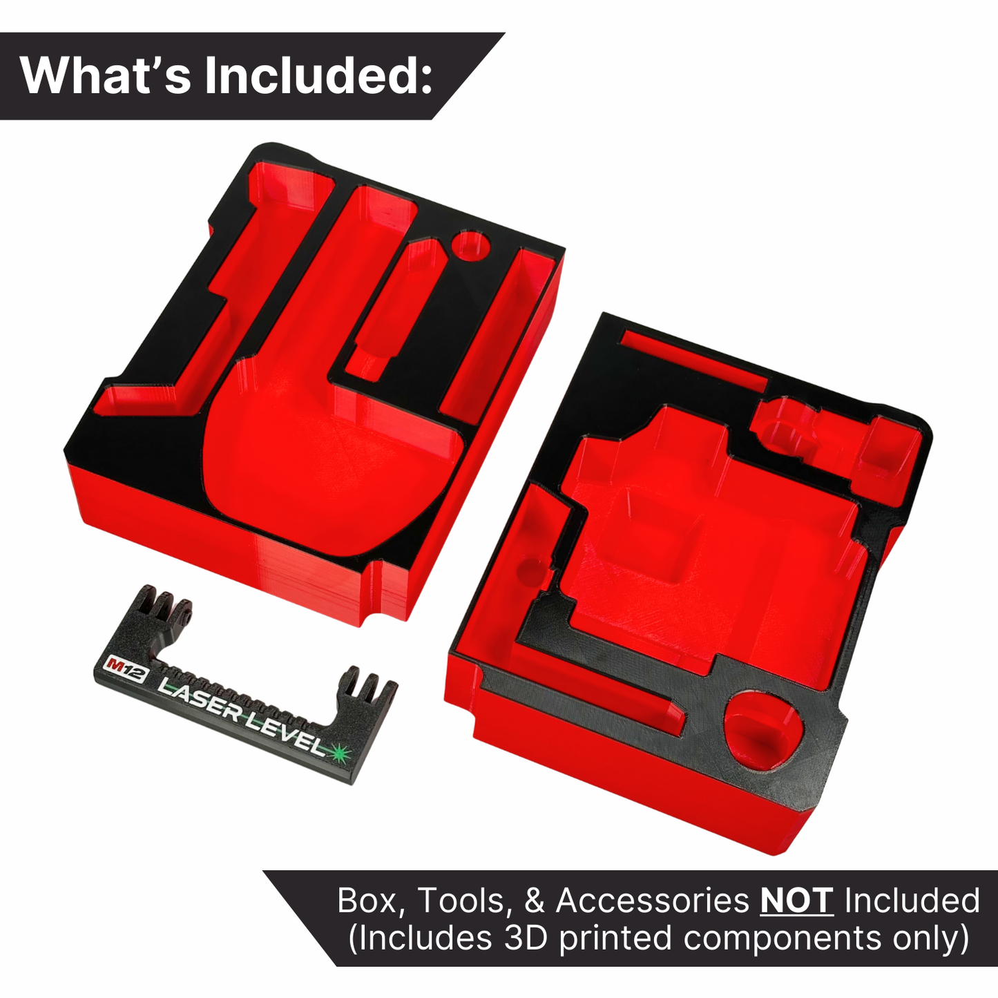 M12 Laser Level 3-Plane Custom Packout Insert | Tool Case