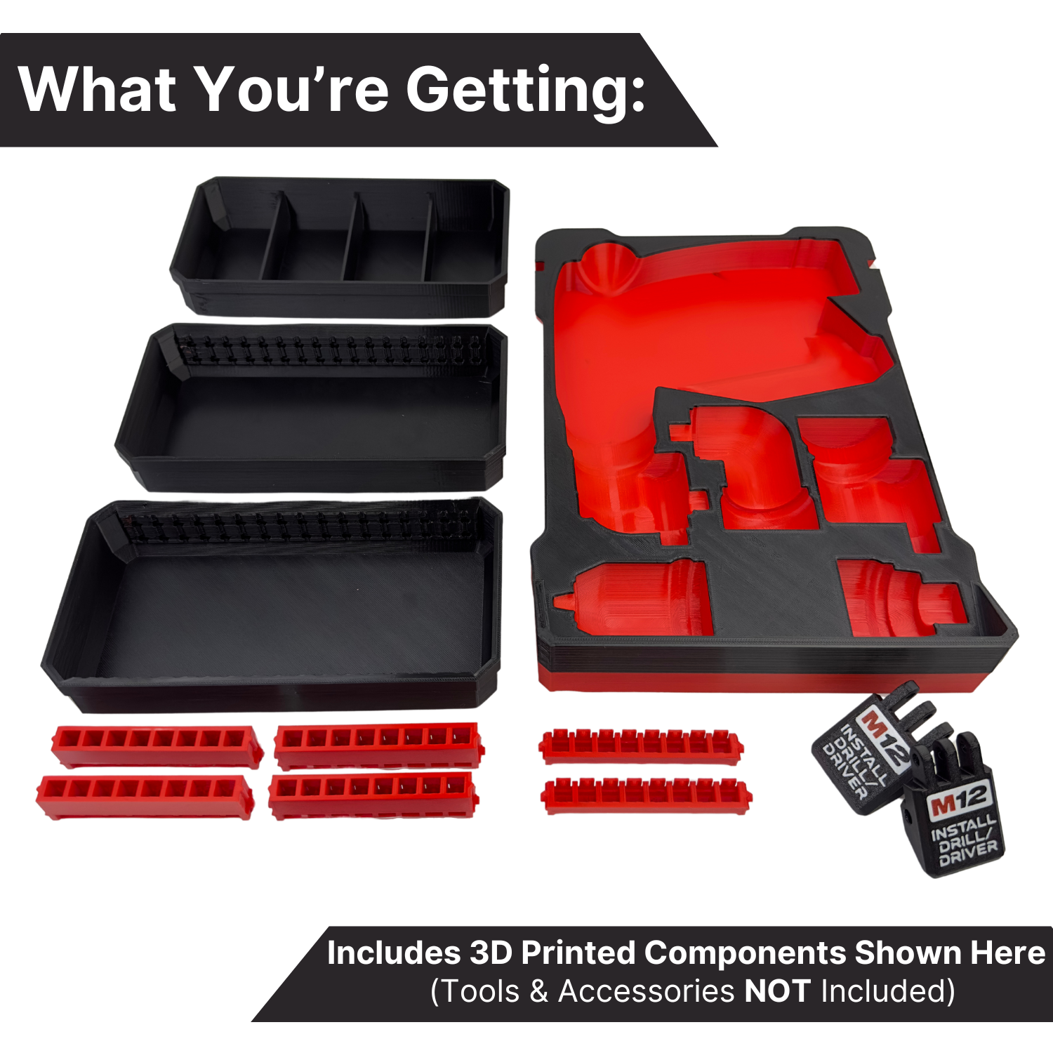 Ultimate M12 Install Drill/Driver Organization Kit - Box image 4
