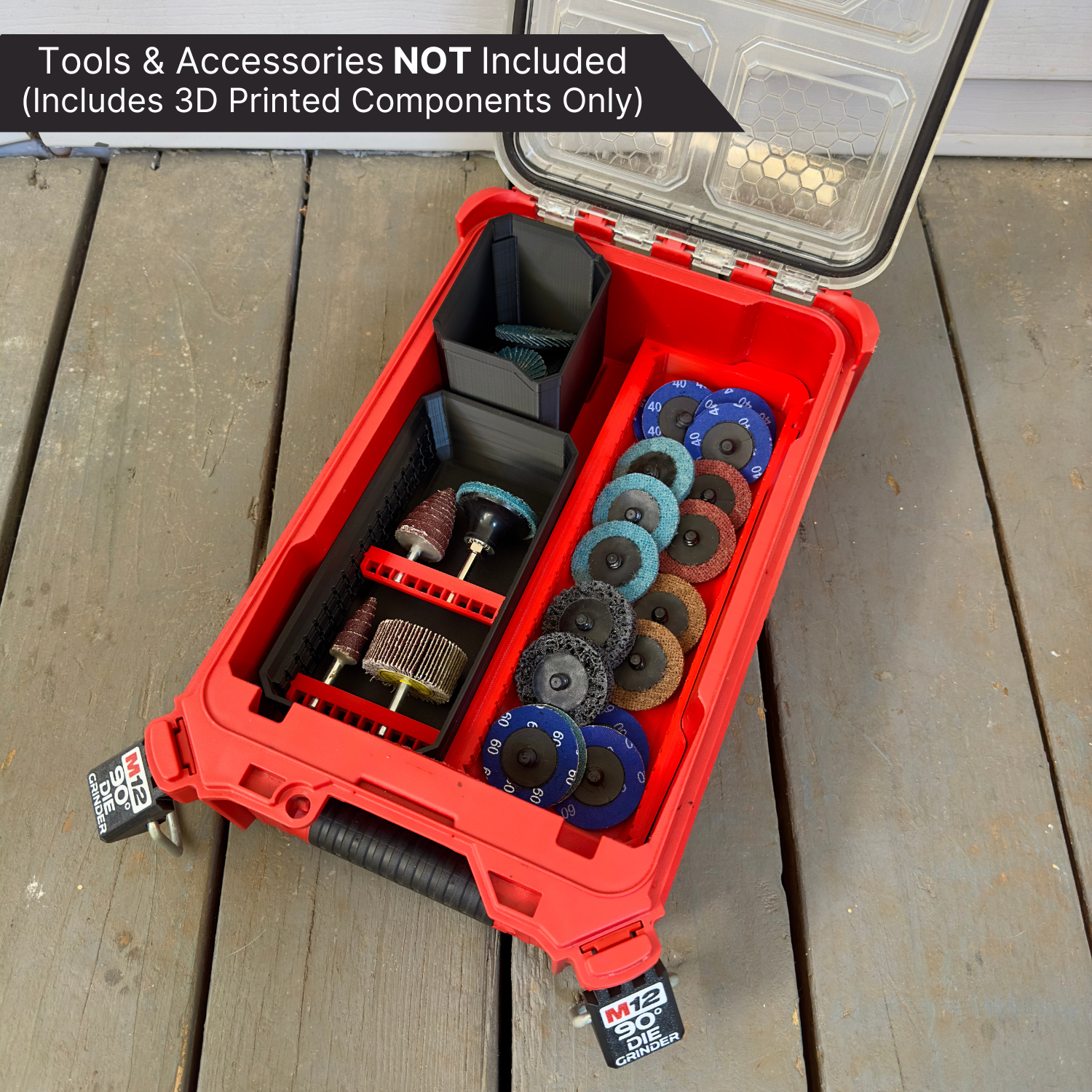 Ultimate M12 Right Angle Die Grinder Organization Kit - Box image 2