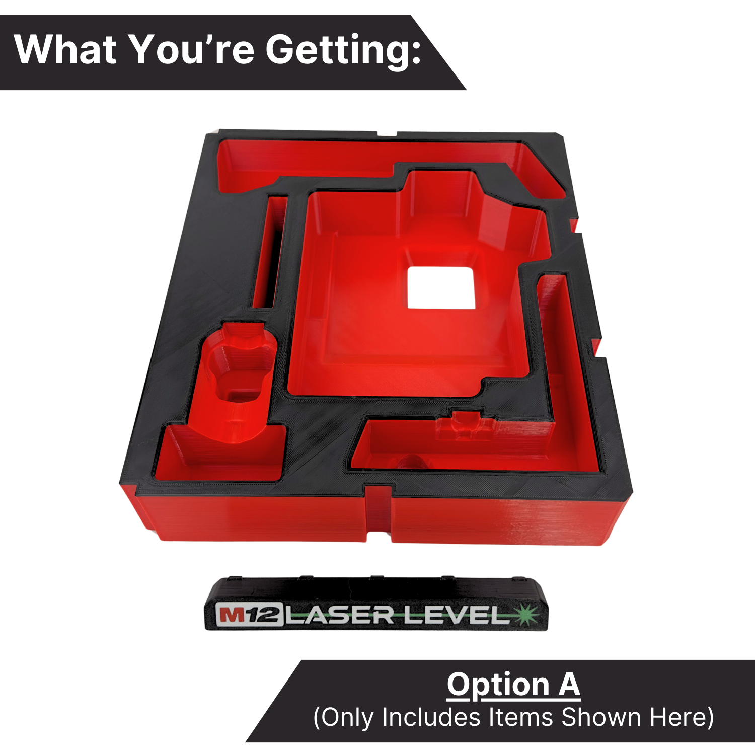 Ultimate M12 Laser Level 3-Plane Organization Kit - Drawers image 2
