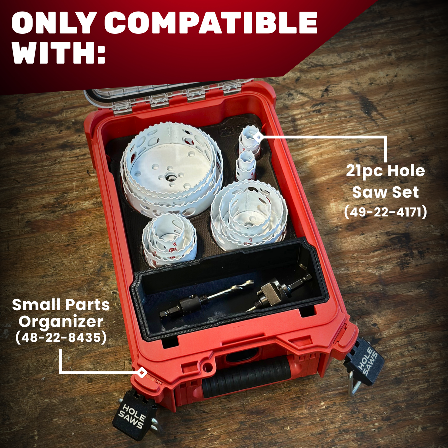 Hole Saw 21 pc Organization Kit - Packout Box