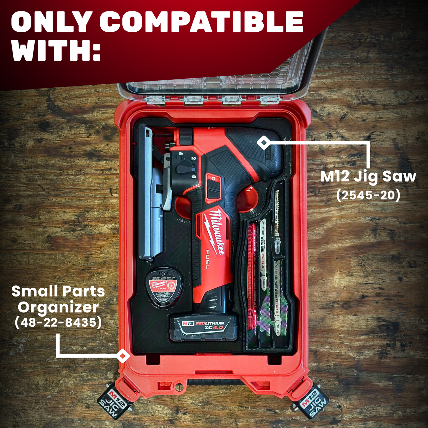 M12 Jig Saw Organization Kit - Packout Box
