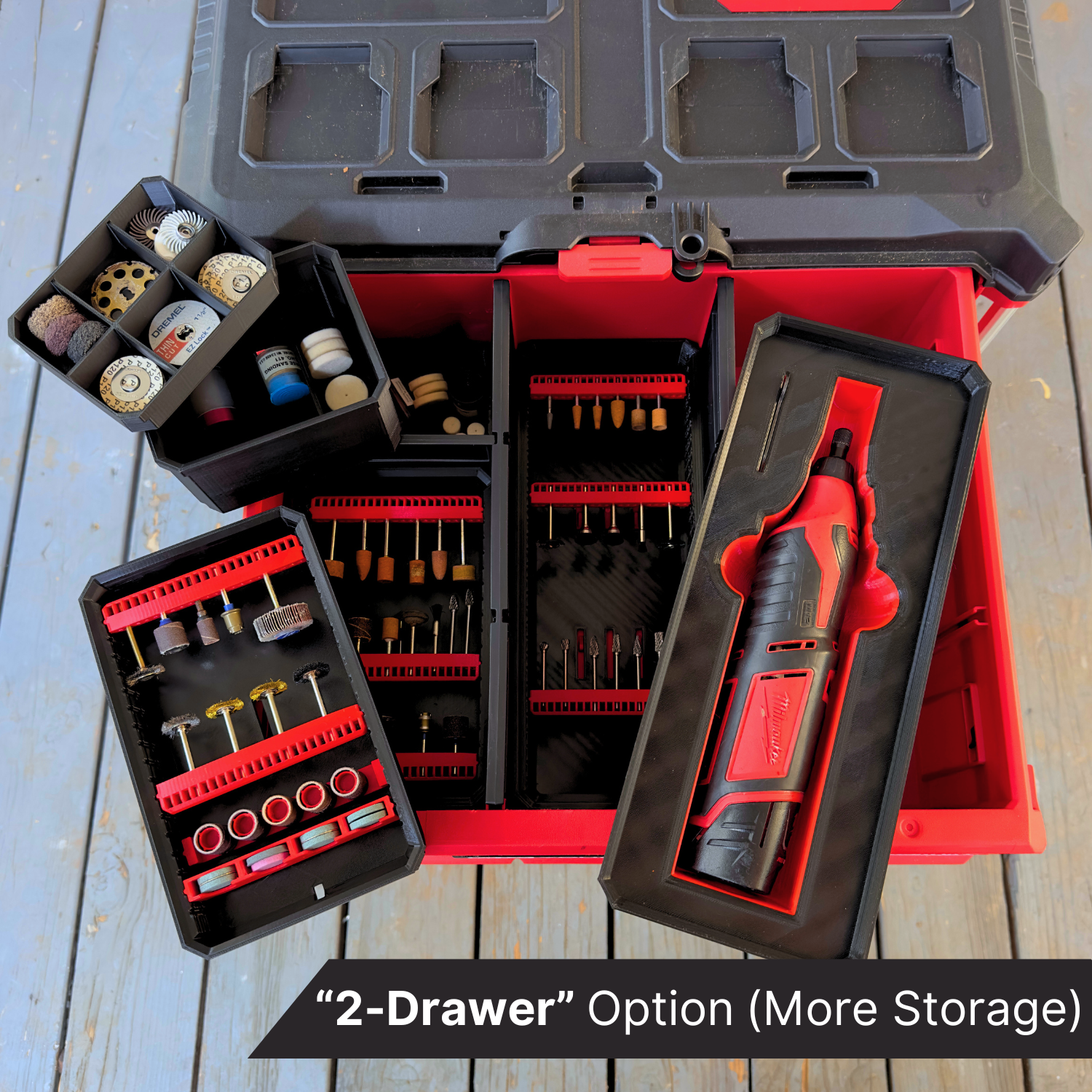 M12 Dremel Ultimate Organization Kit - Drawers image 1