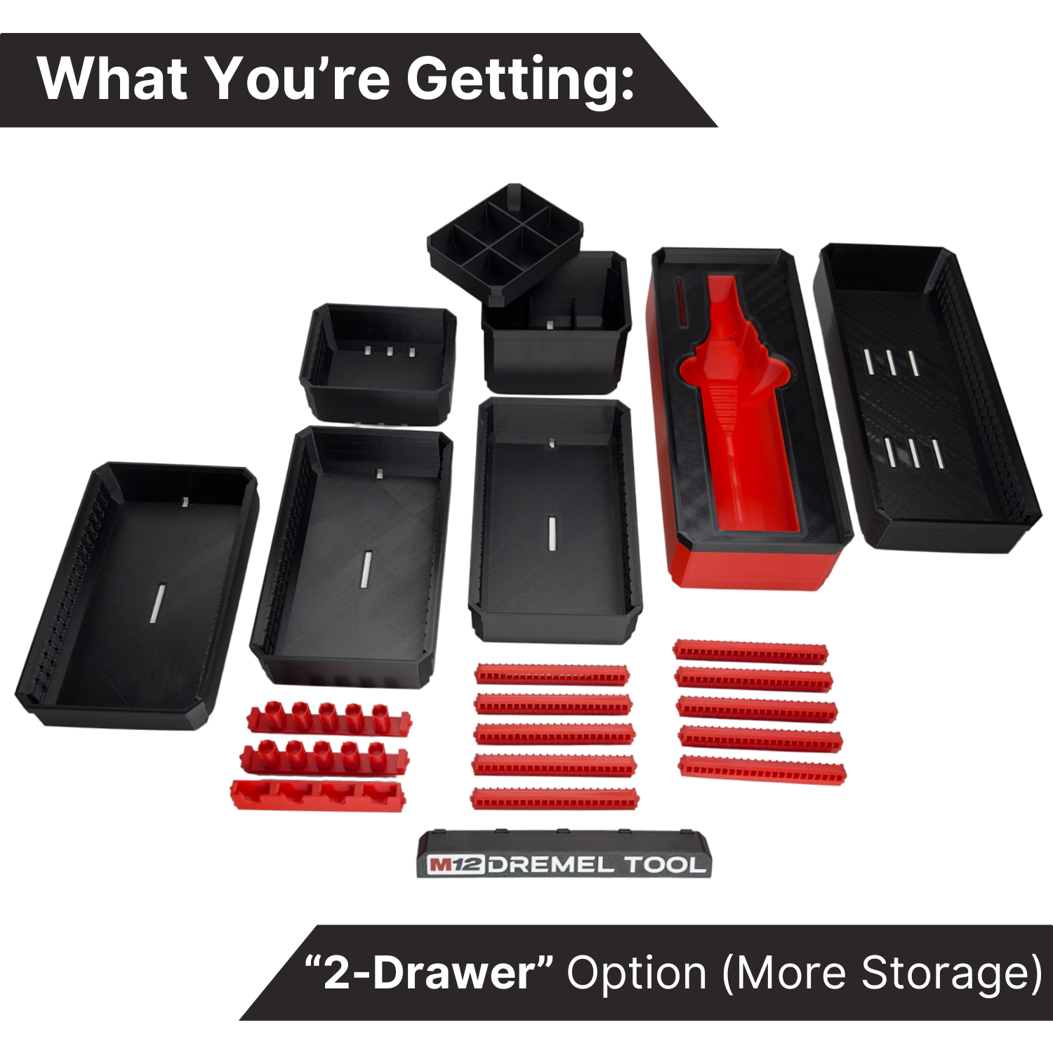 M12 Dremel Ultimate Organization Kit - Drawers image 2