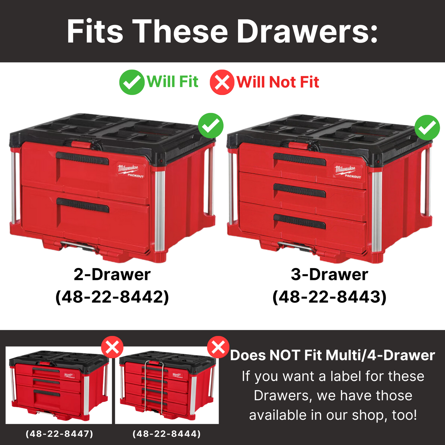 Custom Larger Drawer Labels