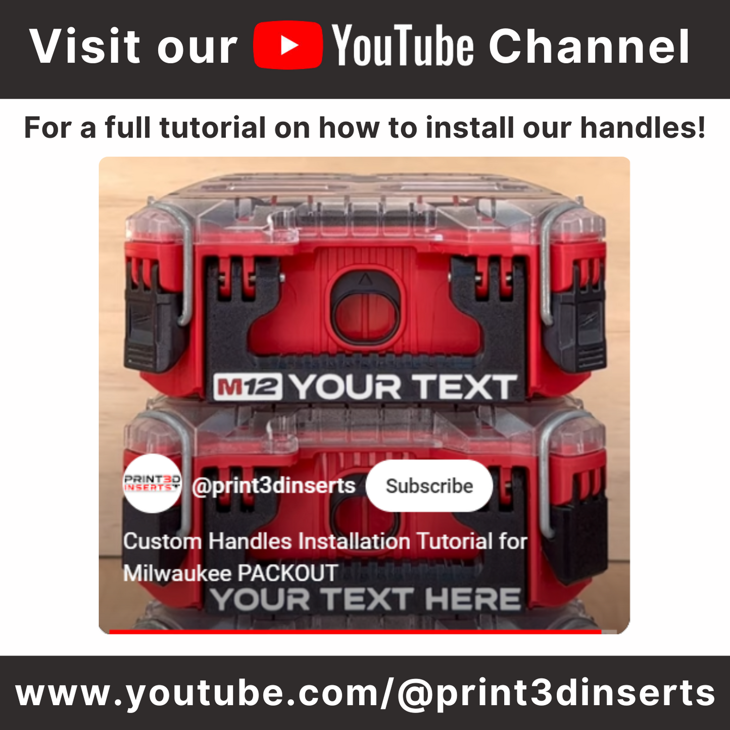 Custom Box Handle | Medium PACKOUT Boxes