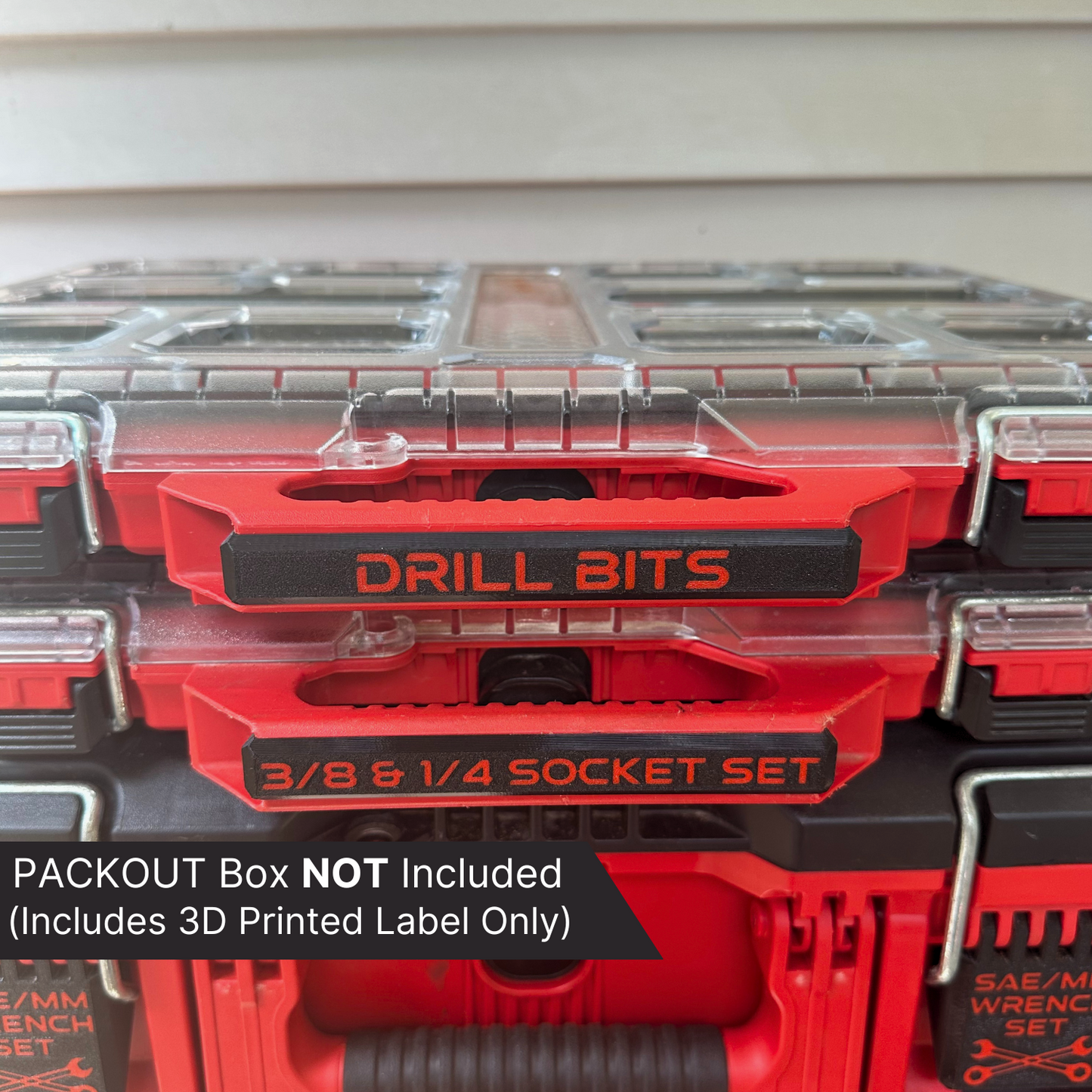 Custom Large Low-Profile Organizer Label