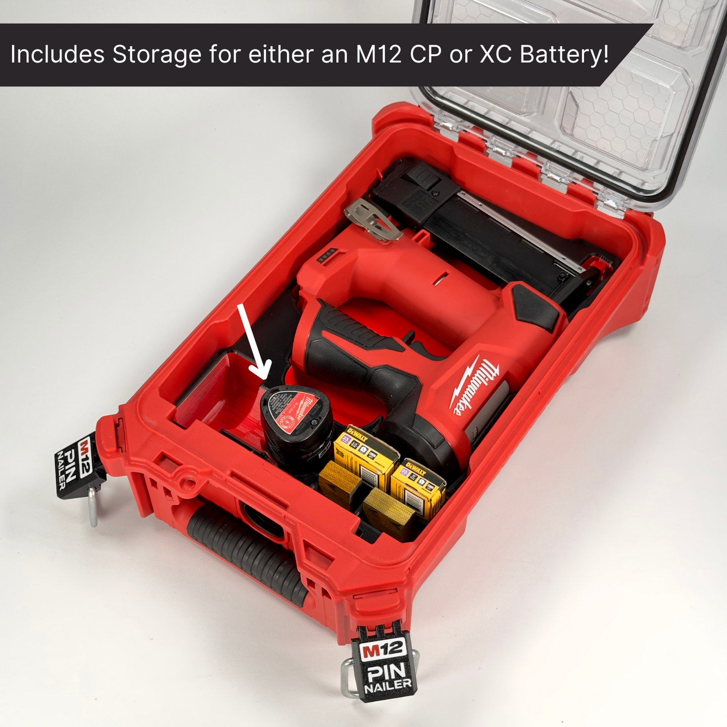 M12 Pin Nailer Custom Packout Insert | Small Parts Box