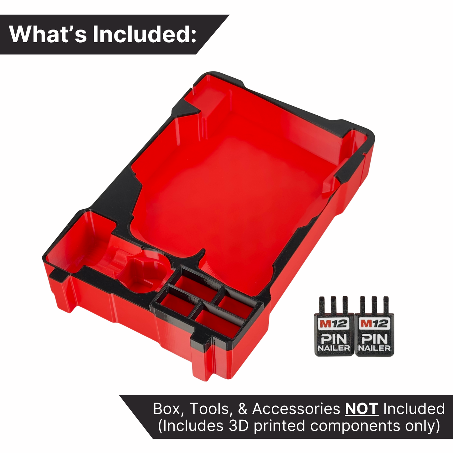 M12 Pin Nailer Custom Packout Insert | Small Parts Box