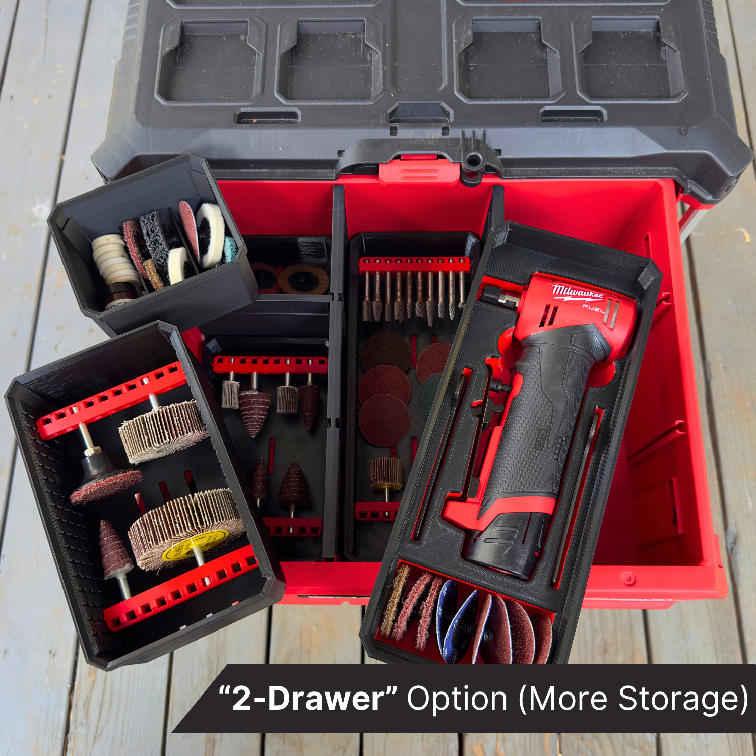 M12 90 Degree Die Grinder Organization Kit - Drawers image 1