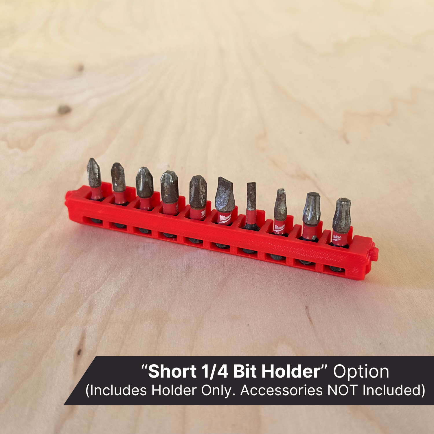 Drawer Bit Holders - Short 1/4 Bit Holder image