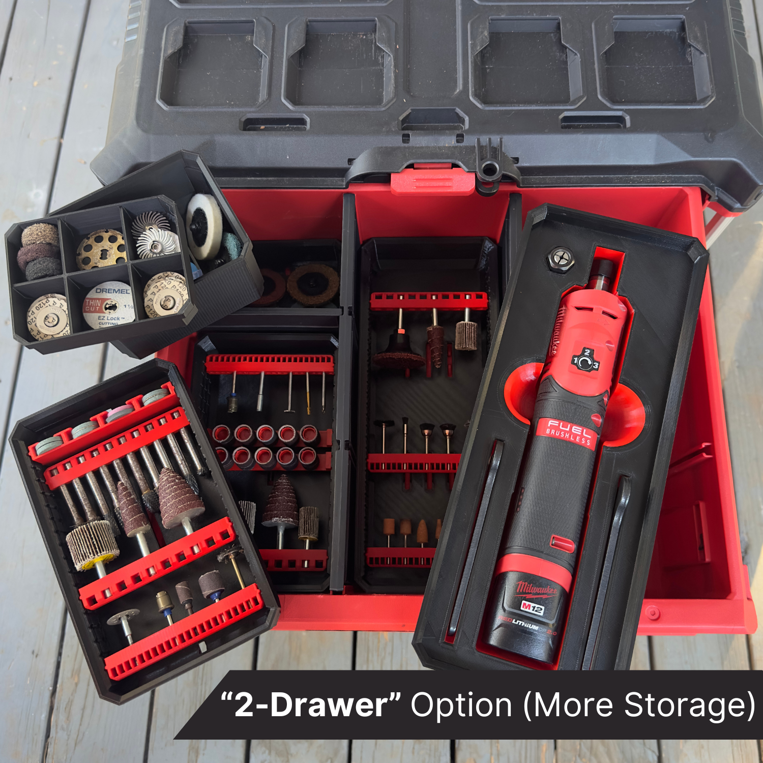 M12 Straight Die Grinder Ultimate Organization Kit - Drawers image 1