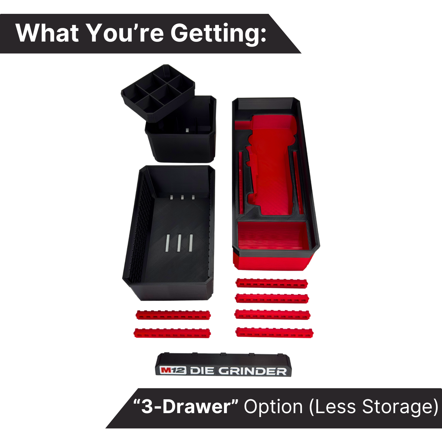 M12 90 Degree Die Grinder Organization Kit - Drawers image 4