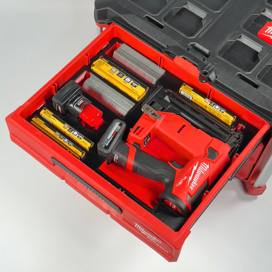M12 Brad Nailer Custom Packout Insert | Drawers