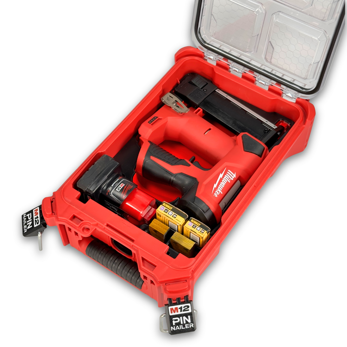 M12 Pin Nailer Custom Packout Insert | Small Parts Organizer