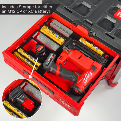 M12 Brad Nailer Custom Packout Insert | Drawers