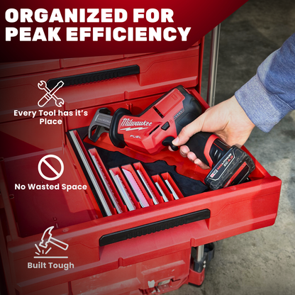 PACKOUT M12 FUEL Hackzall Reciprocating Saw Kit - Drawers