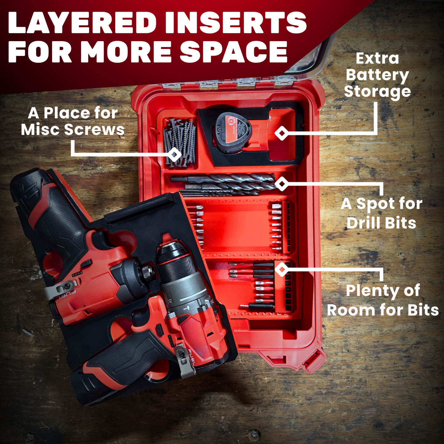Ultimate M12 Drill/Driver Organization Kit - Box