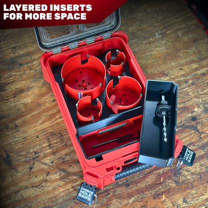 Carbide Hole Saw 8 pc Organization Kit | Small Parts Organizer