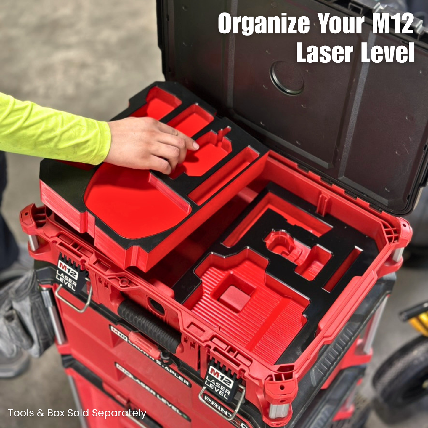 M12 Laser Level 3-Plane Insert | Medium Tool Box