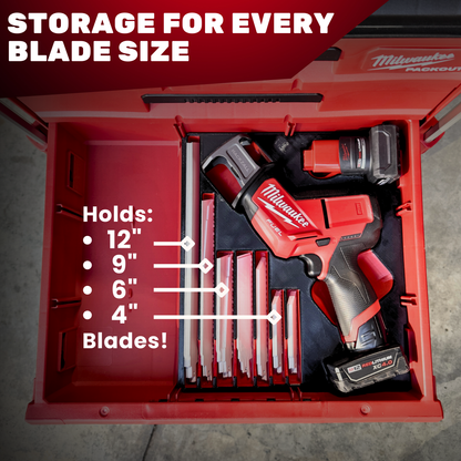 PACKOUT M12 FUEL Hackzall Reciprocating Saw Kit - Drawers
