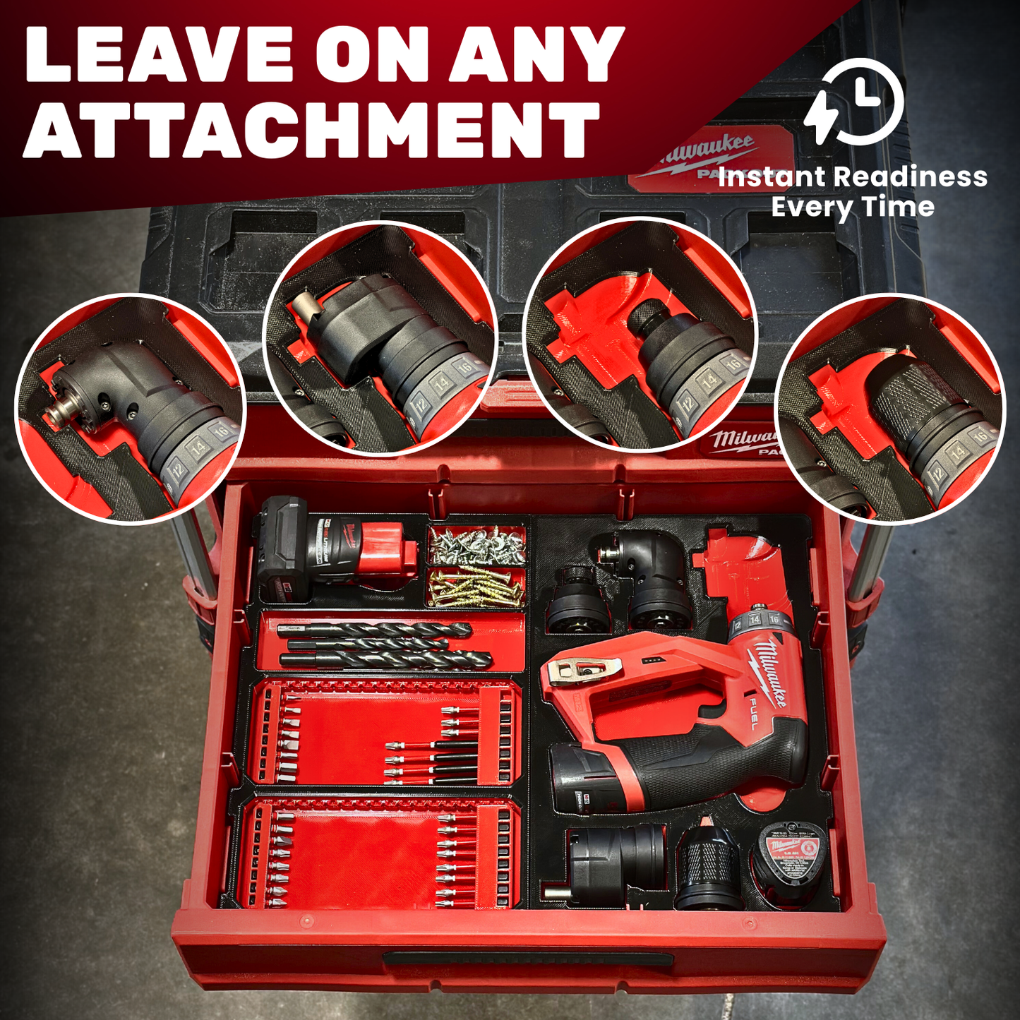 M12 Install Drill/Driver Organization Kit - Drawers