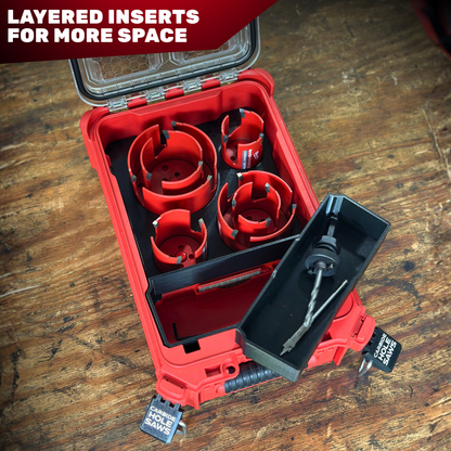 Carbide Hole Saw 10 pc Organization Kit | Small Parts Organizer