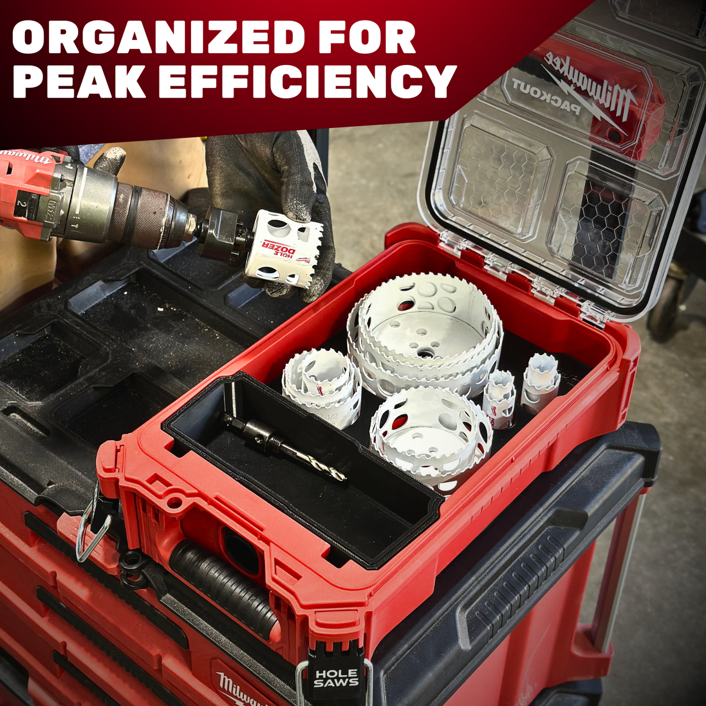Hole Saw 21 pc Organization Kit - Packout Box