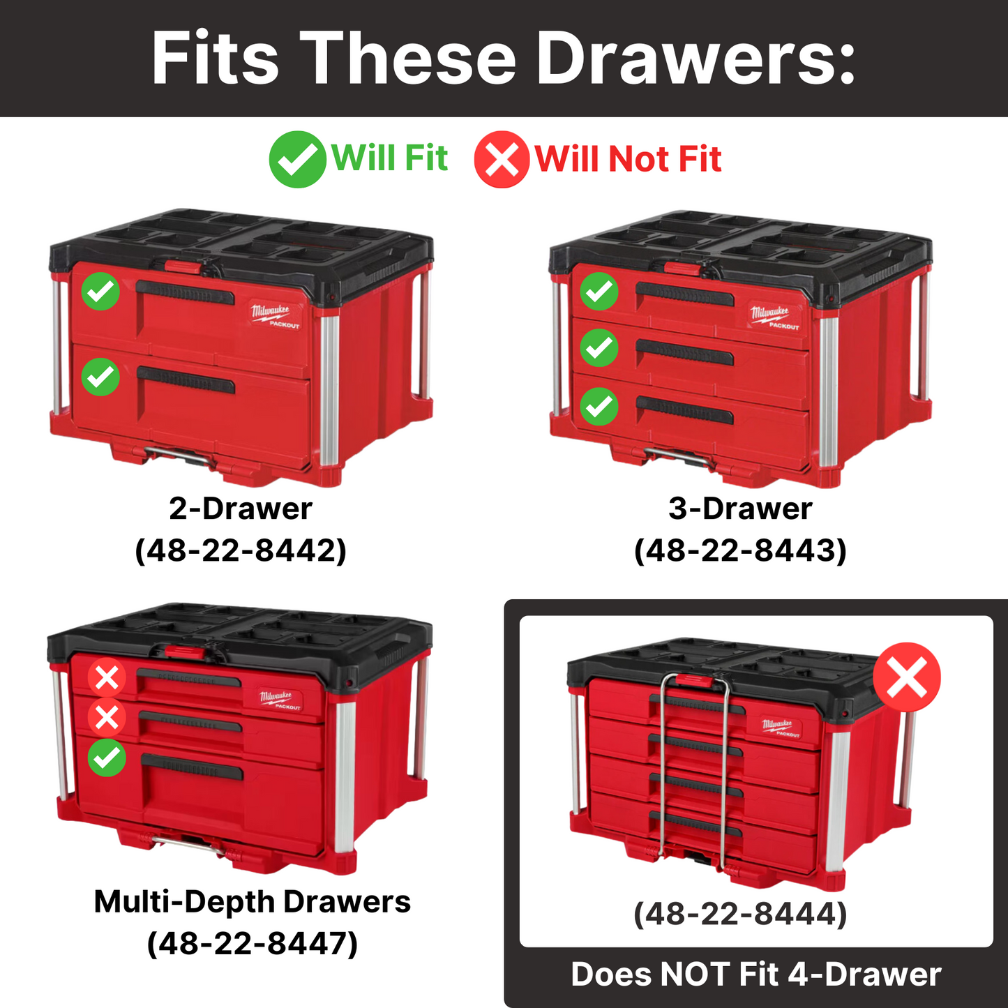 M12 Brad Nailer Custom Packout Insert | Drawers