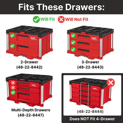M12 Brad Nailer Custom Packout Insert | Drawers