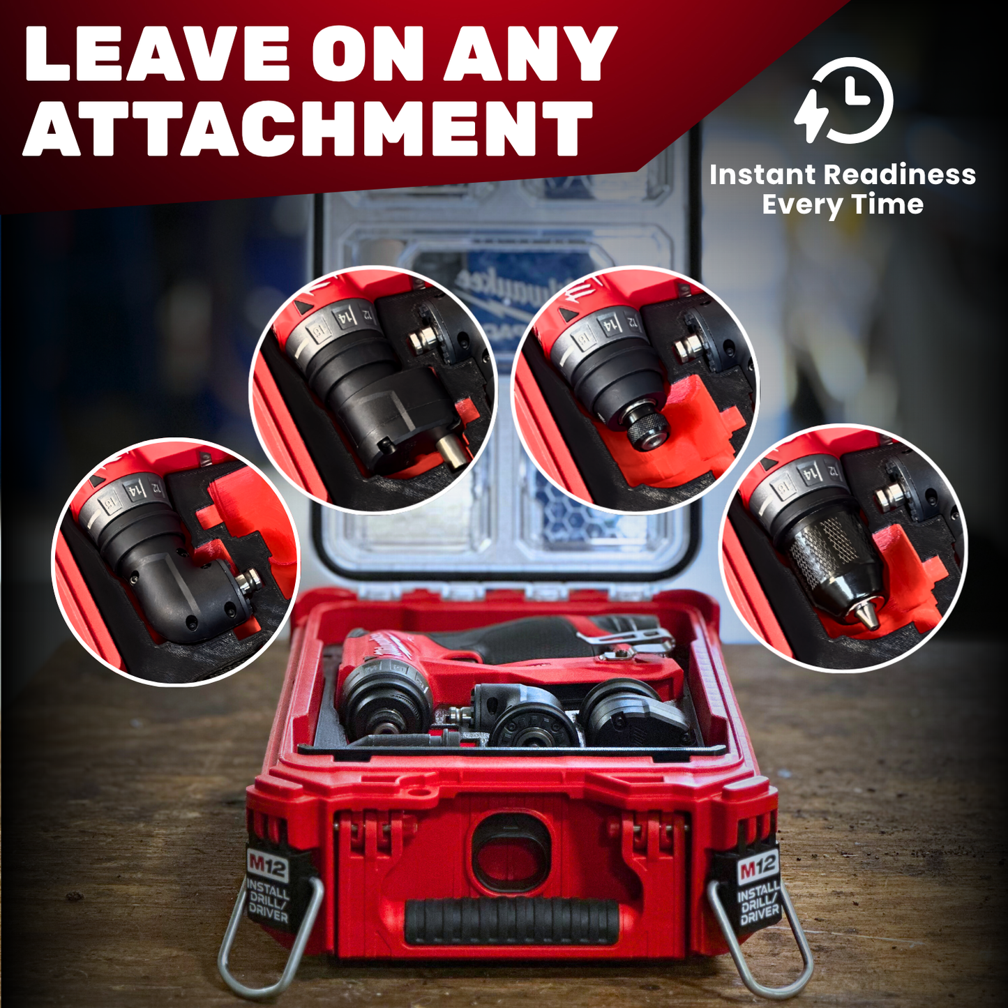 Ultimate M12 Install Drill/Driver Organization Kit - Box