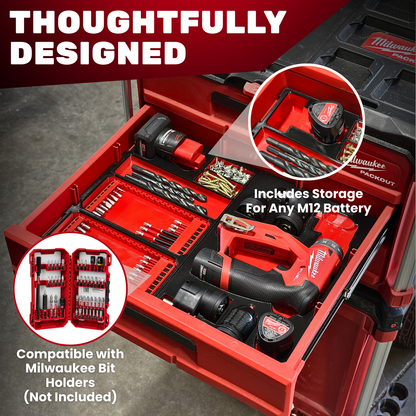 M12 Install Drill/Driver Organization Kit - Drawers