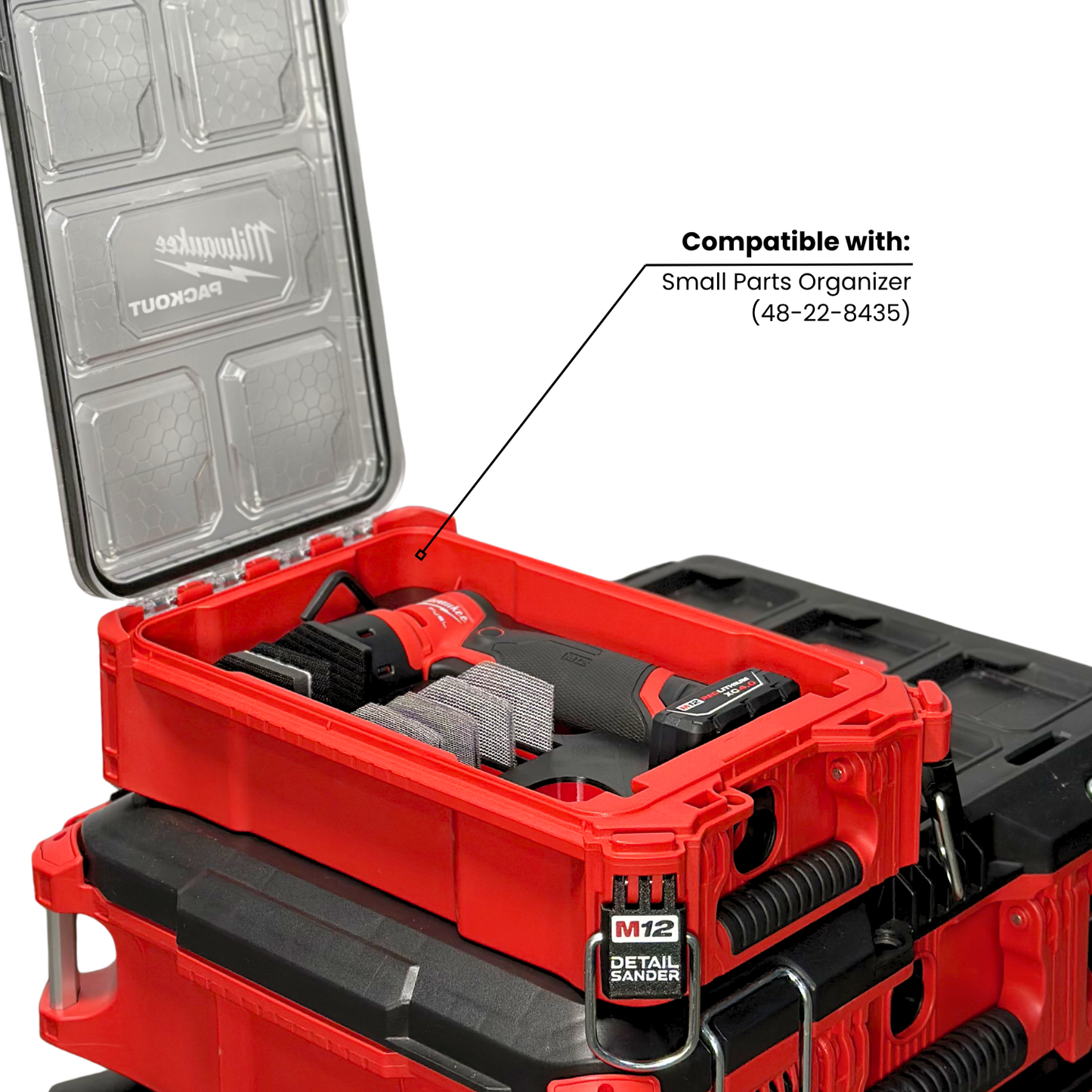 M12 Detail Sander Insert | Small Parts Organizer