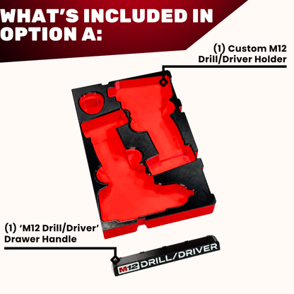 PACKOUT M12 Drill/Driver Organization Kit - Drawers