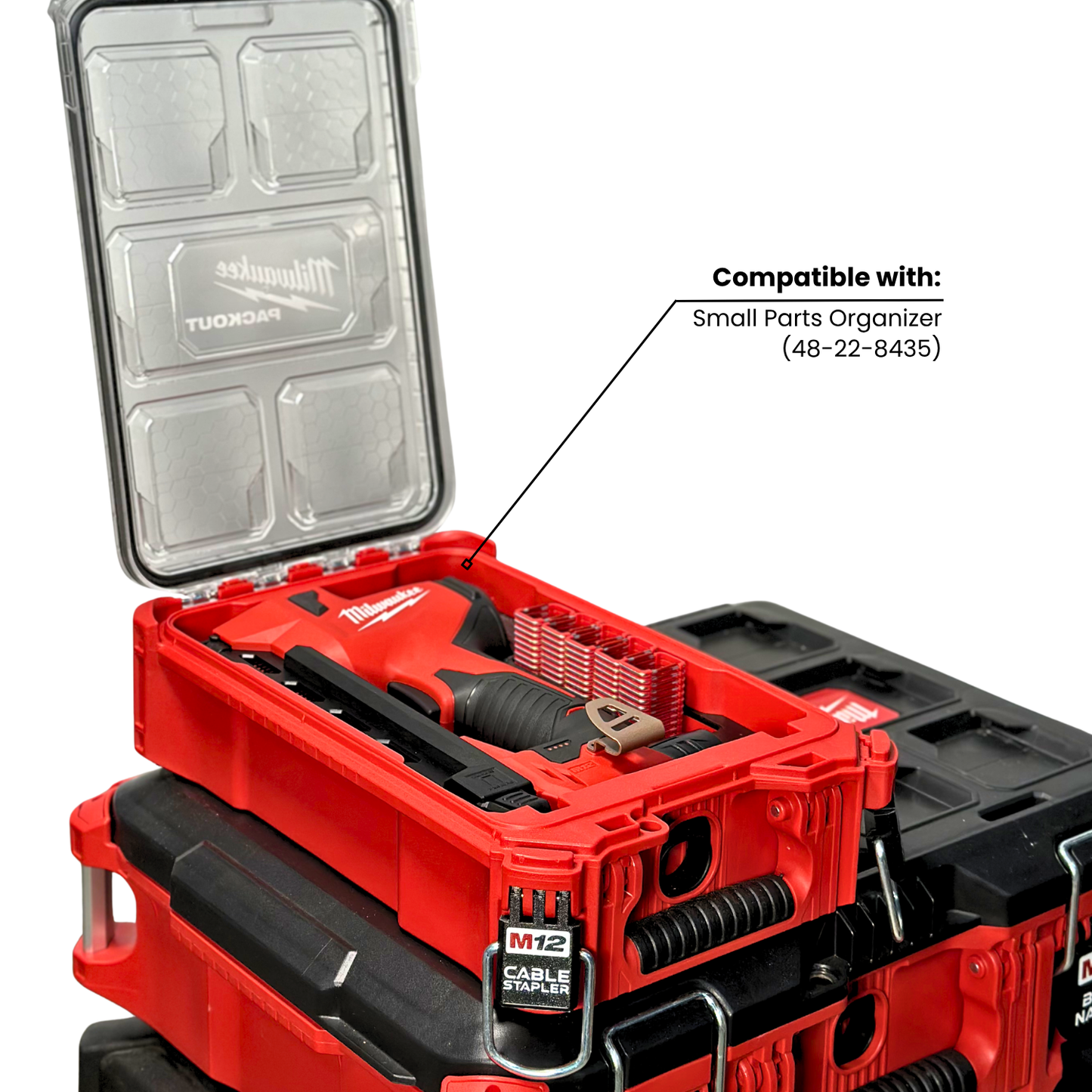 M12 Cable Stapler Insert | Small Parts Organizer