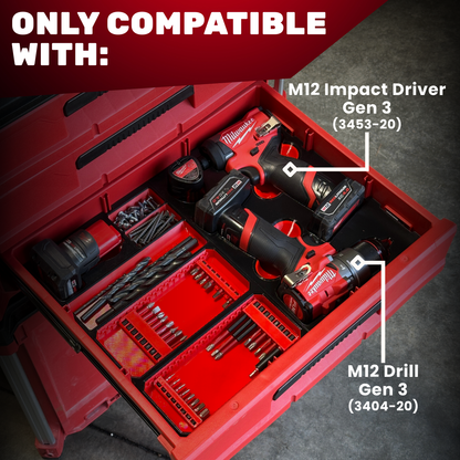 PACKOUT M12 Drill/Driver Organization Kit - Drawers