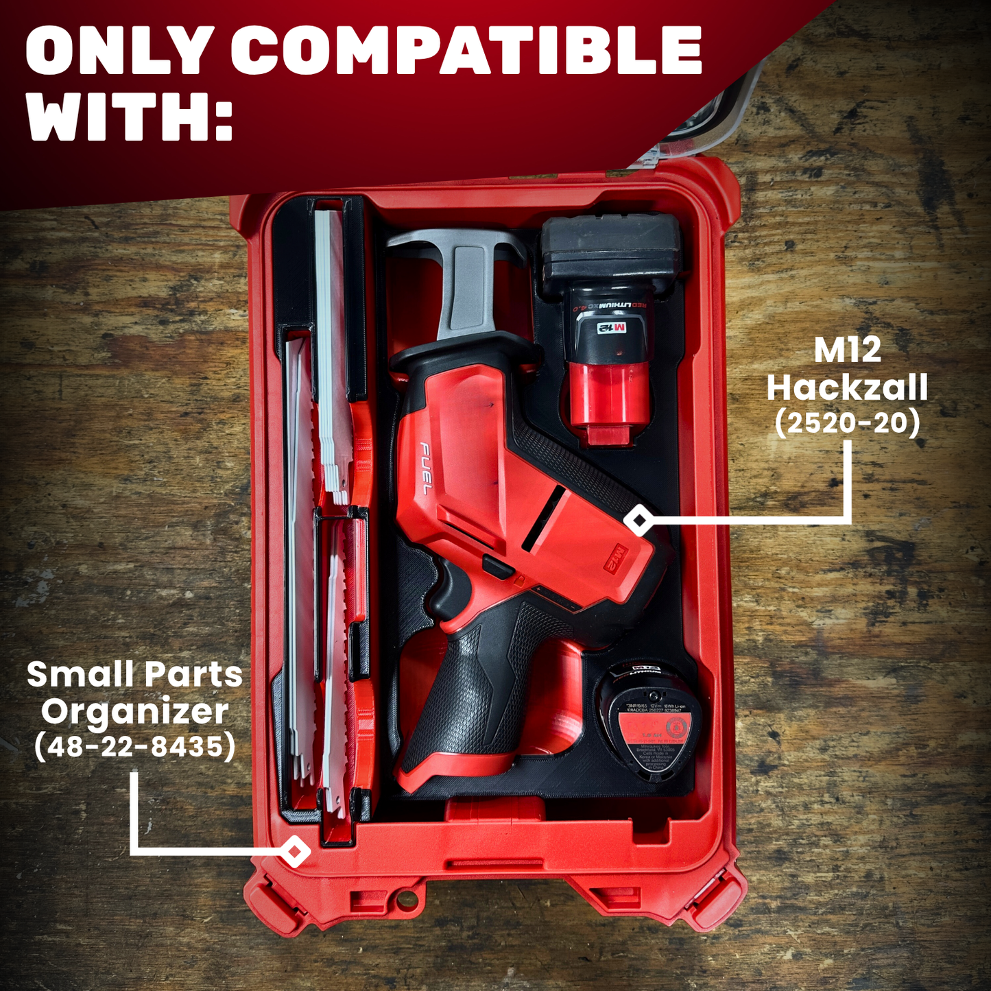 PACKOUT M12 FUEL Hackzall Reciprocating Saw Kit - Box
