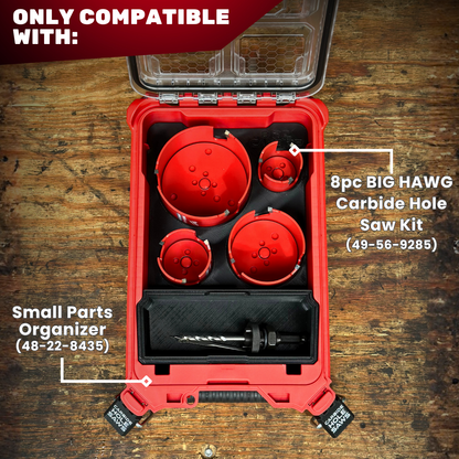 Carbide Hole Saw 8 pc Organization Kit | Small Parts Organizer