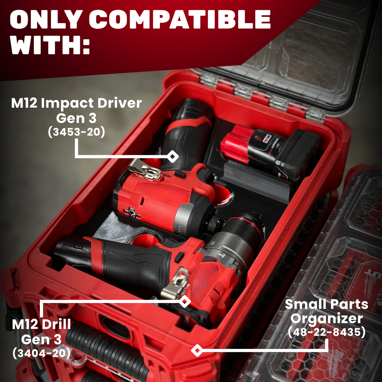 Ultimate M12 Drill/Driver Organization Kit - Box