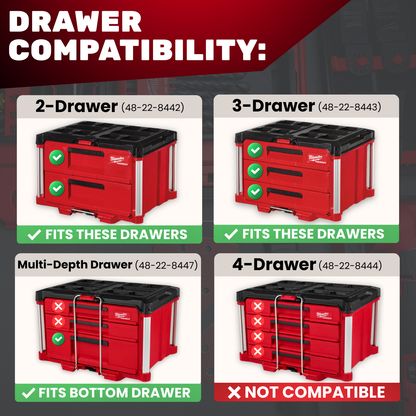 M12 Install Drill/Driver Organization Kit - Drawers