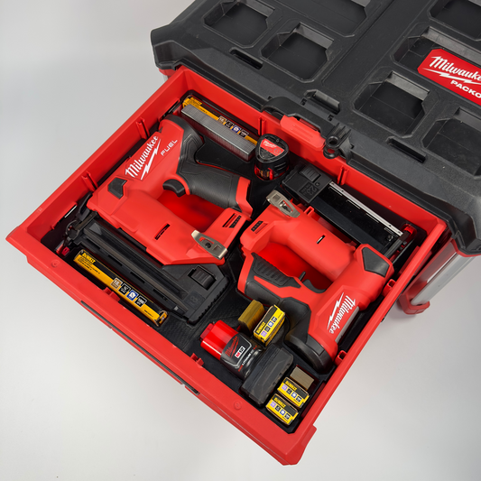 M12 Brad Nailer/Pin Nailer Custom Packout Insert | Drawers