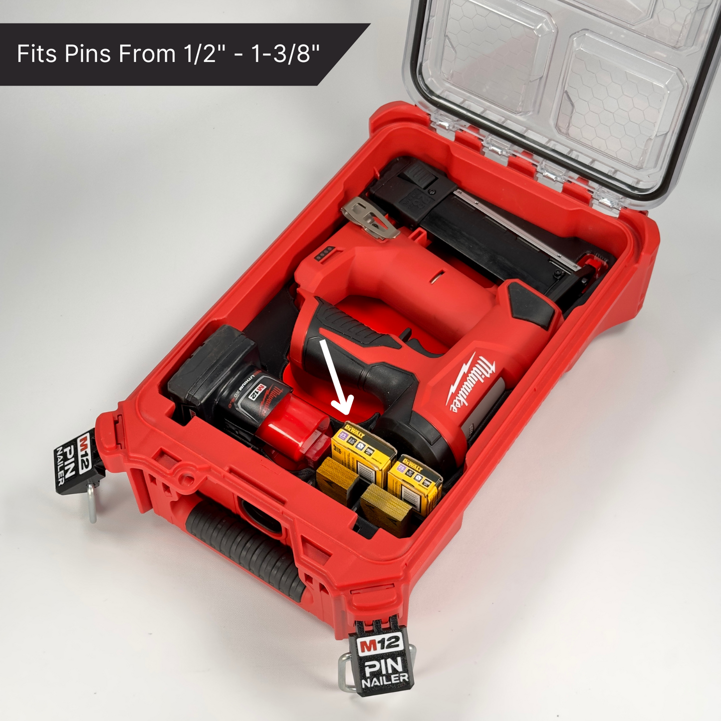 M12 Pin Nailer Custom Packout Insert | Small Parts Box